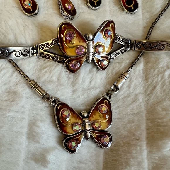 Brighton PAPILLON Reversible Swarovski Crystal
Butterfly Full SET - Picture 3 of 5